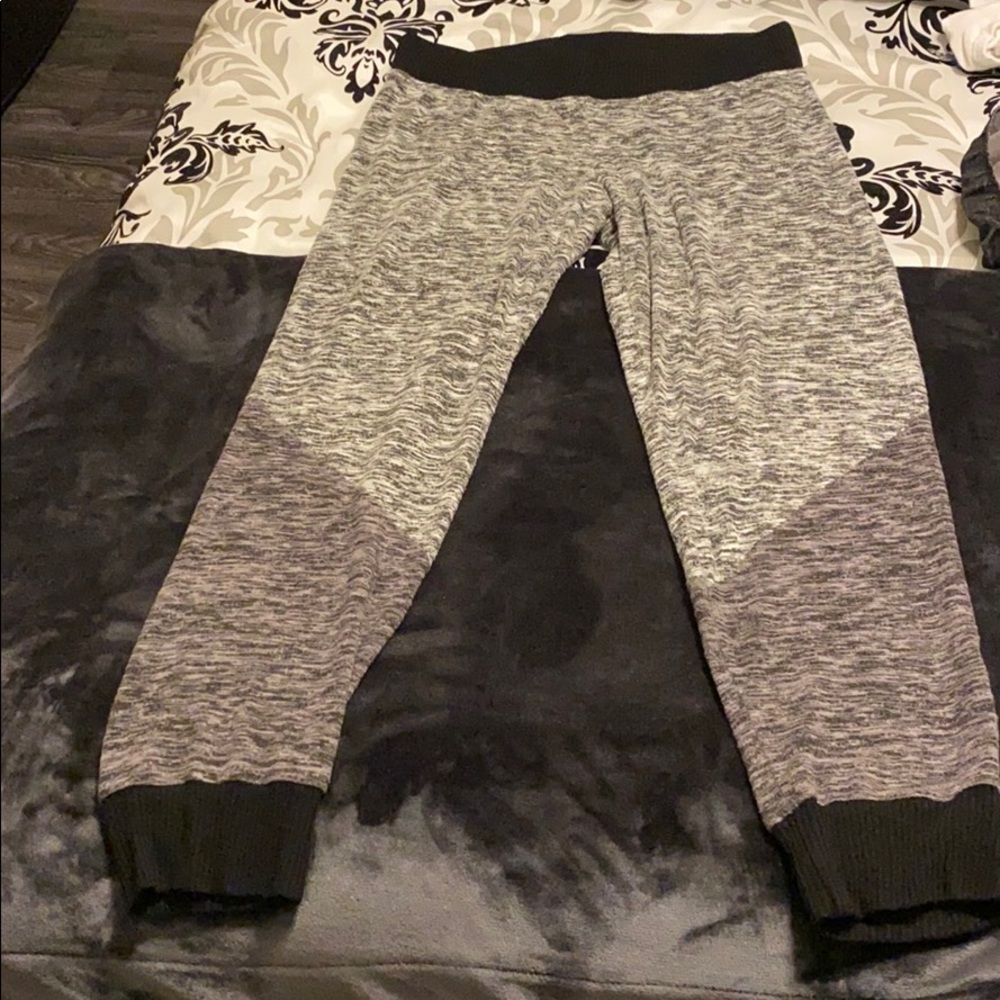 Charlotte Russe two tone grey jogger pant XL